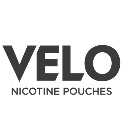 VELO nicotine pouches logo in dark gray on white background