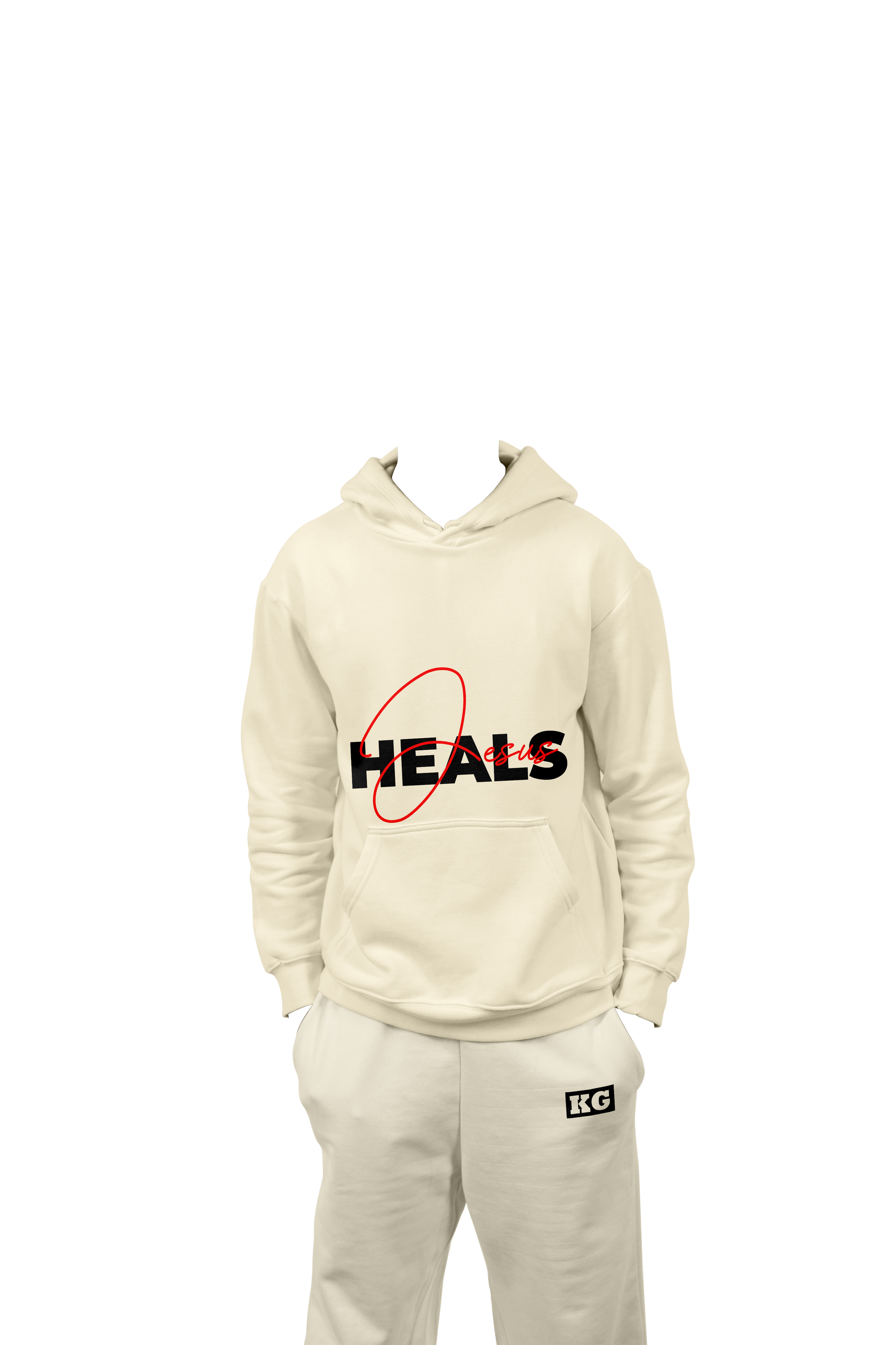 “Jesus Heals” Branded Unisex Hoodie & Pants Set –
