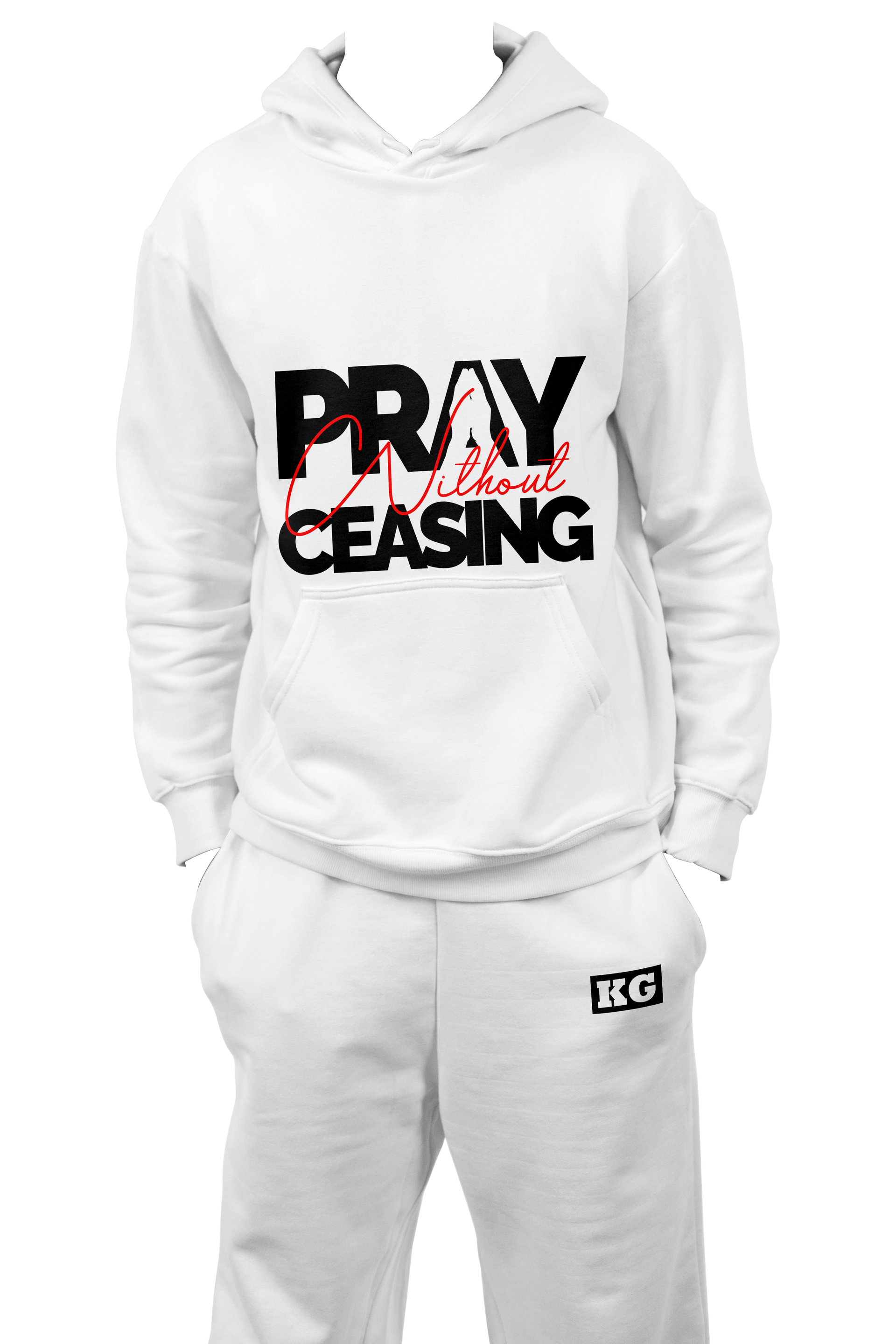 “Pray Without Ceasing” Branded Hoodie Outfit