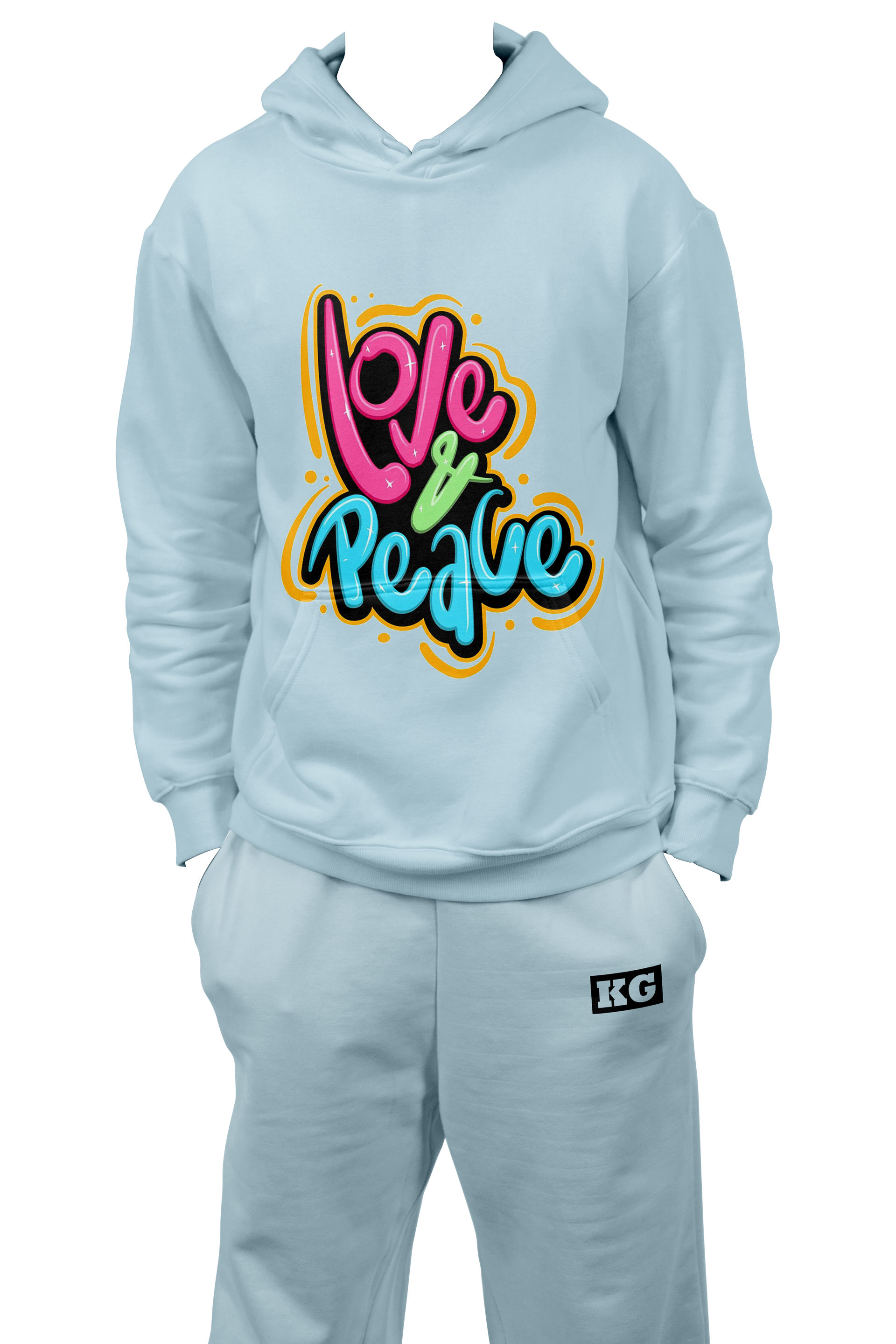 “Love & Peace” Branded Sweater Outfit