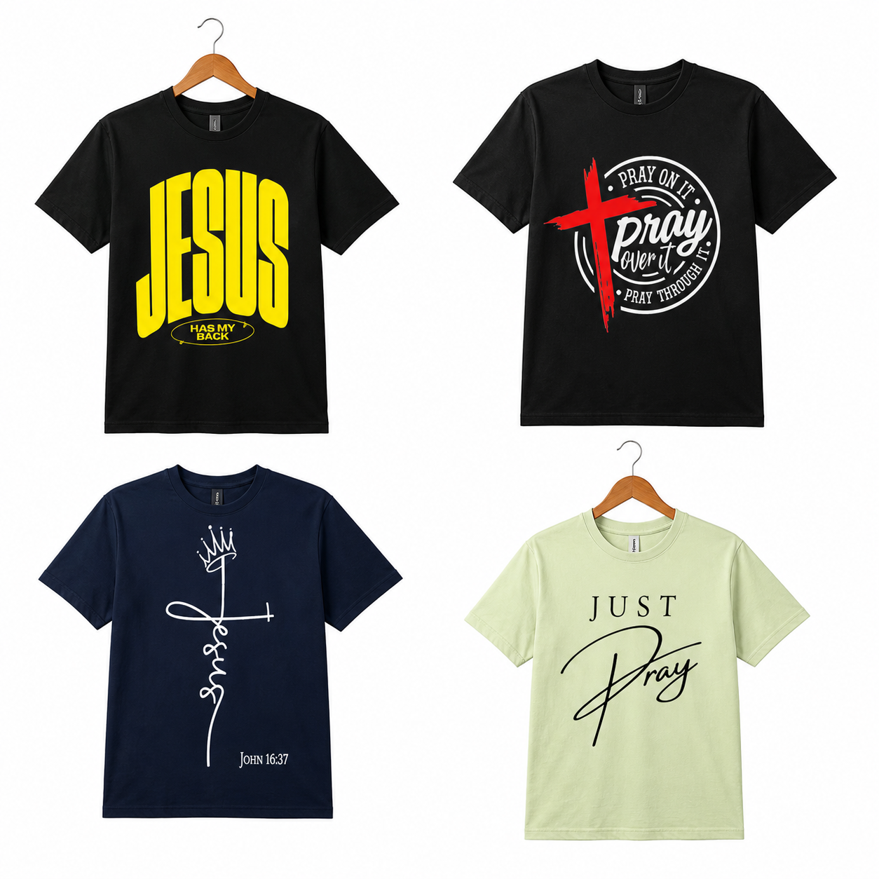 Bold Faith T-Shirt Bundle – Set of 4