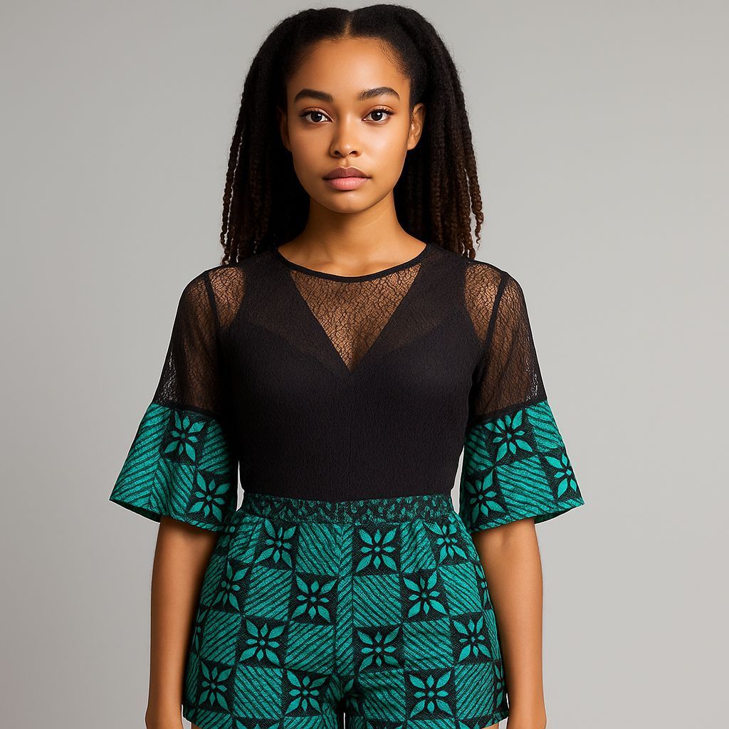 Printed Short Set