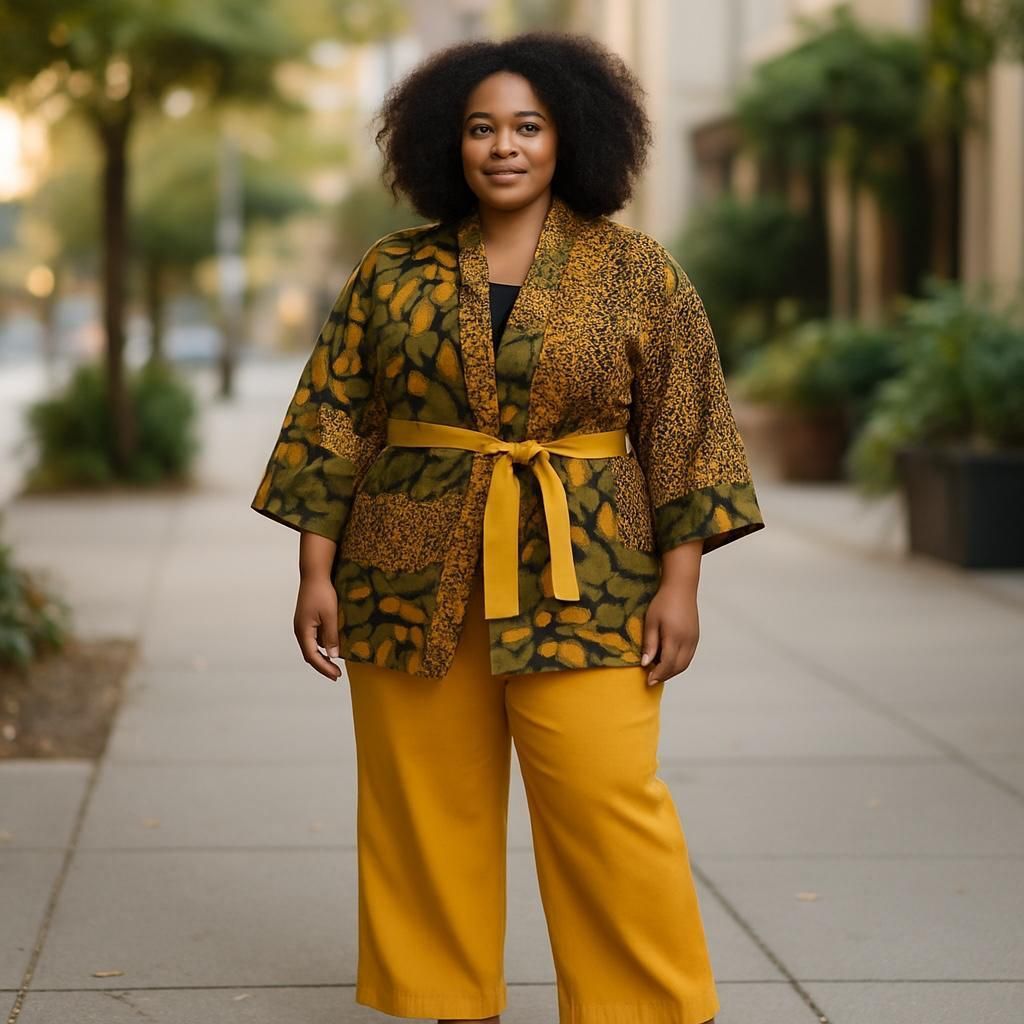 Nigerian Kimono Pants Set