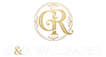 Gold ornate CR monogram logo with “G&R Wallpaper” text on a white background