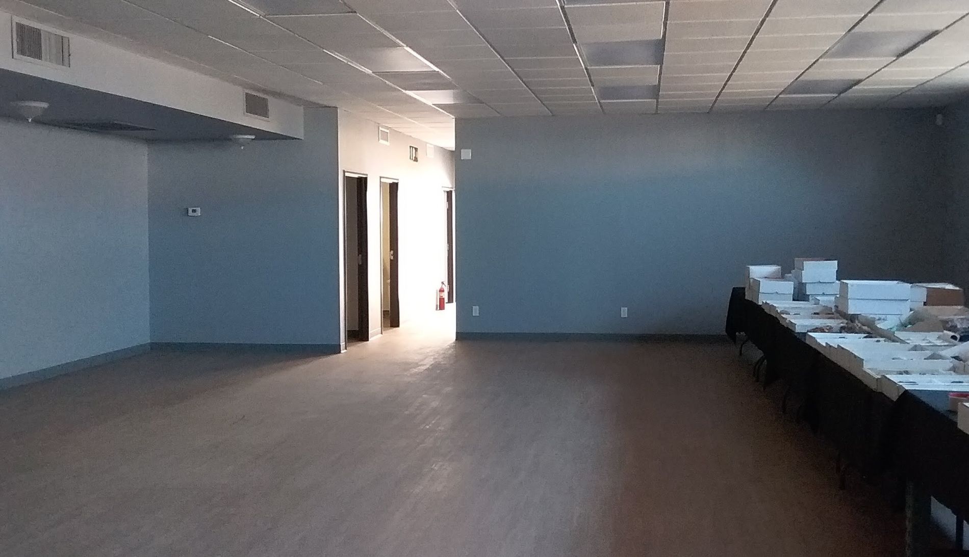 completed tenant renovation of the Inside of an office building