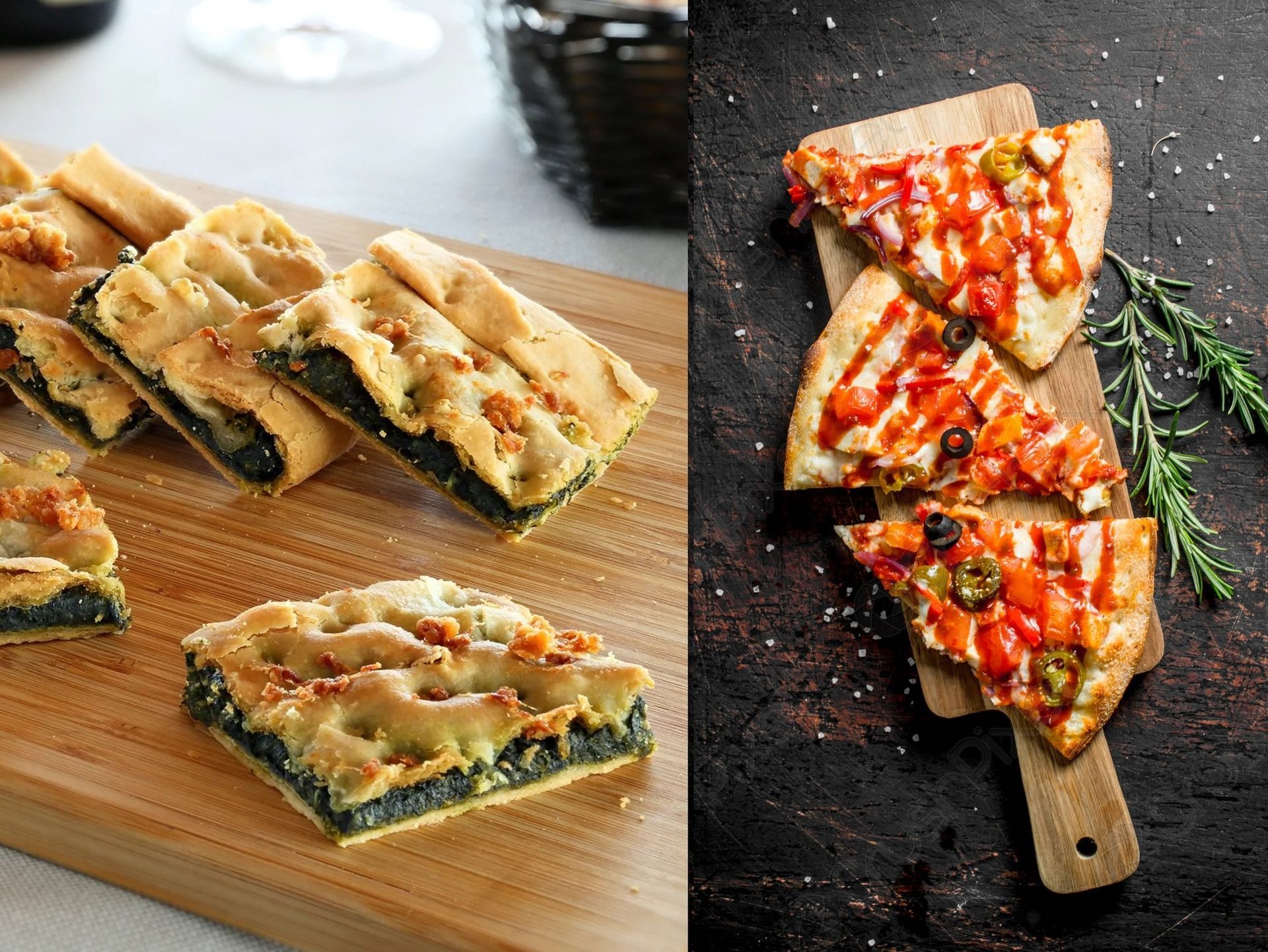 Focacce ripiene e pizza