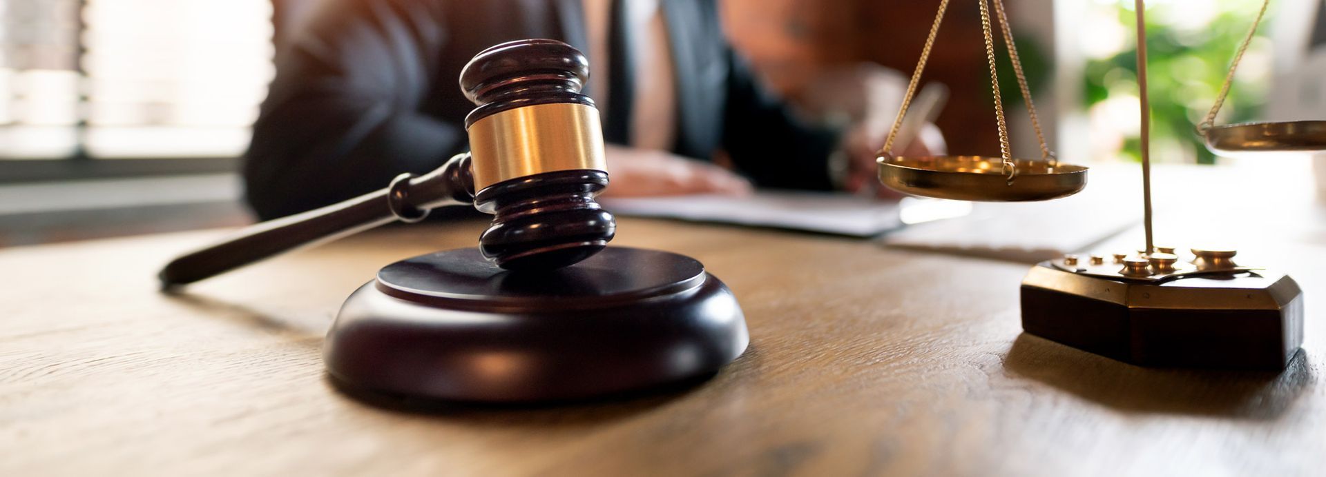 Lawyer or attorney working in office.