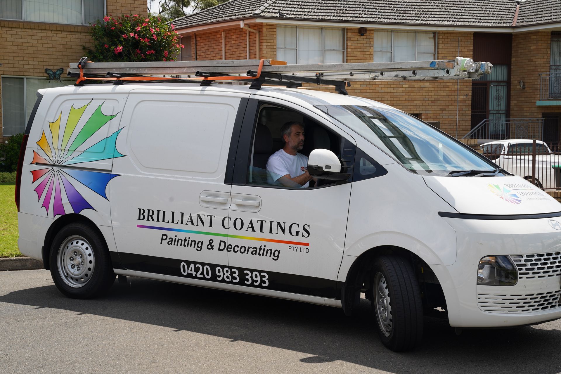 White van with 