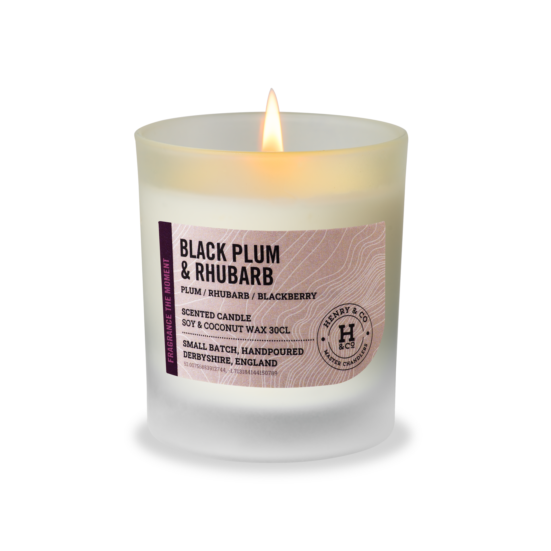 black plum & rhubarb candle scented candle