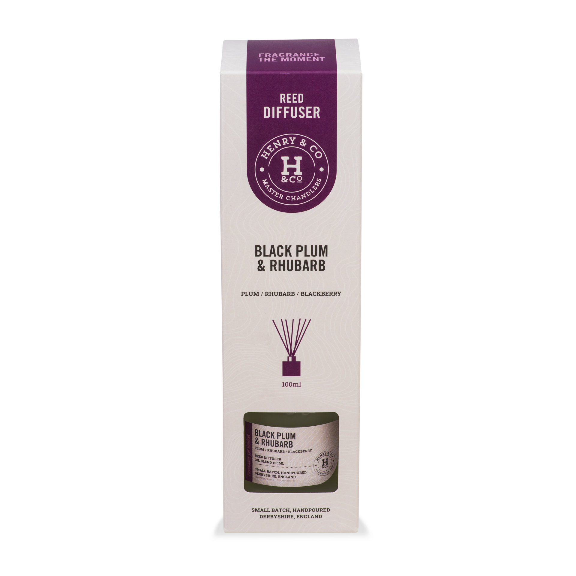 black plum & rhubarb reed diffuser