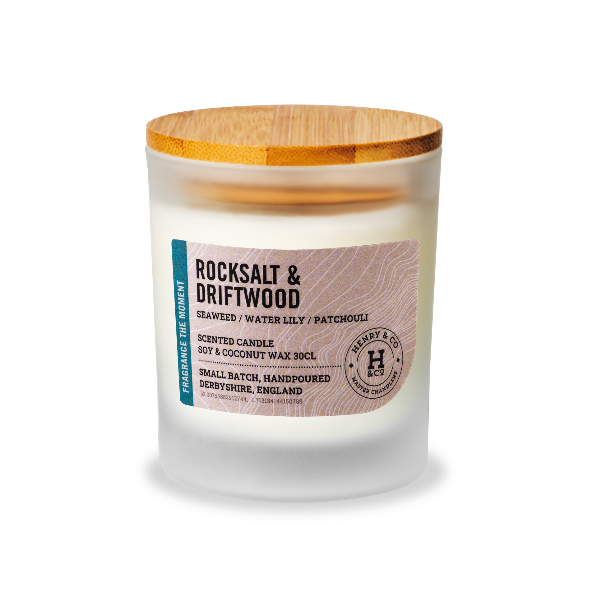 rock salt & driftwood scented candle