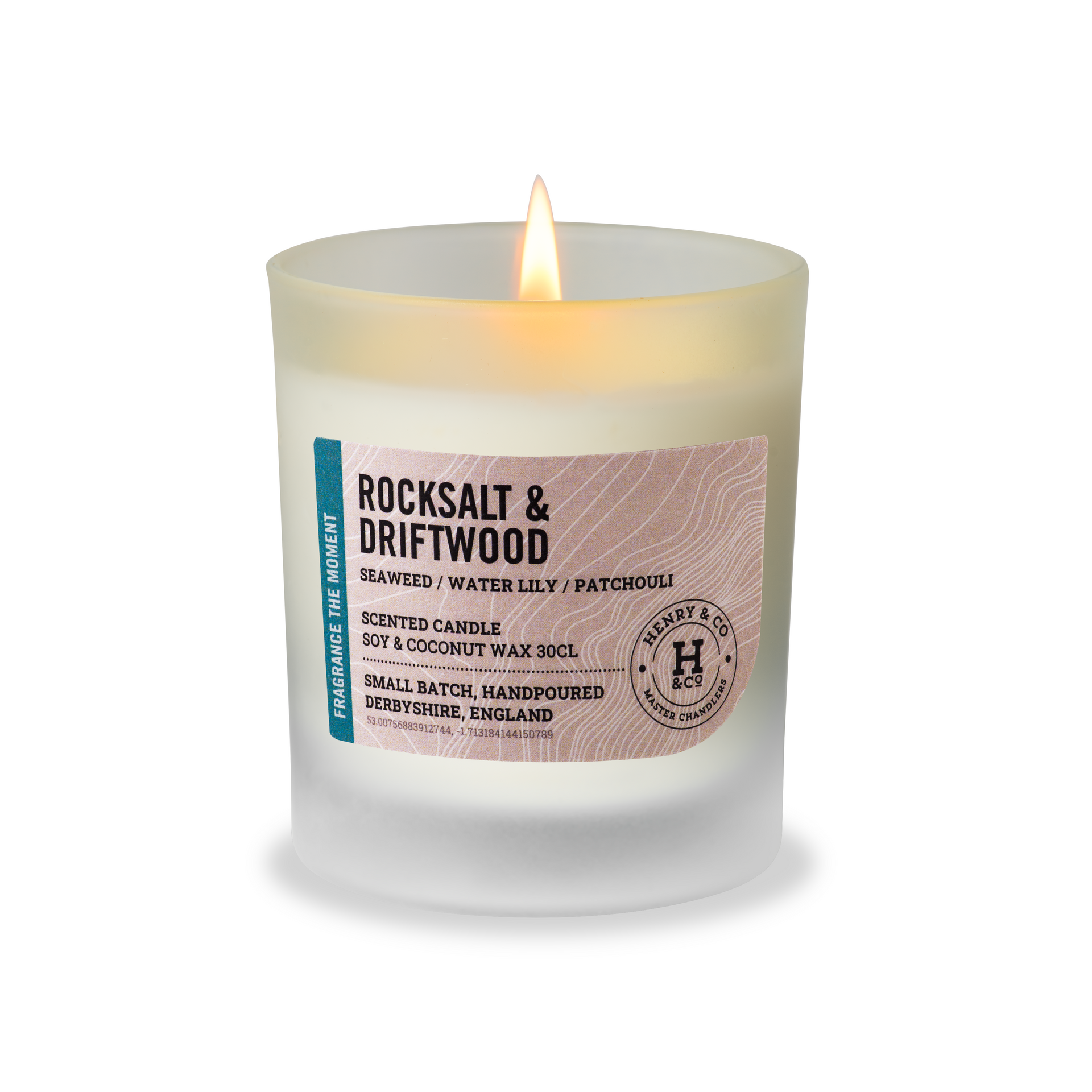 rock salt & driftwood scented candle