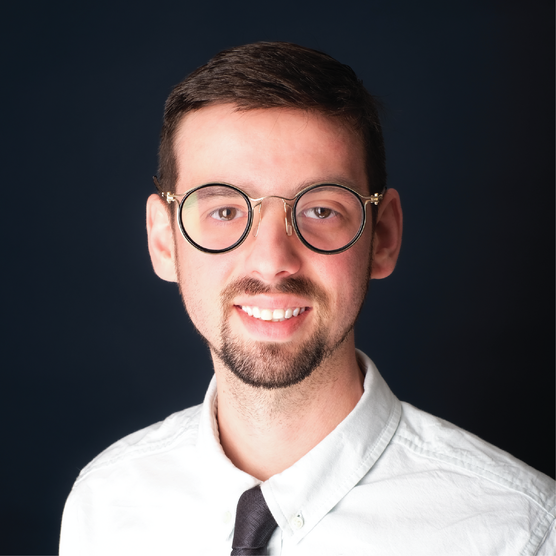 Generic user profile avatar icon in gray-blue on a light background