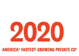 Inc. 5000 No. 2020 award graphic with red “2020” and black header/footer text