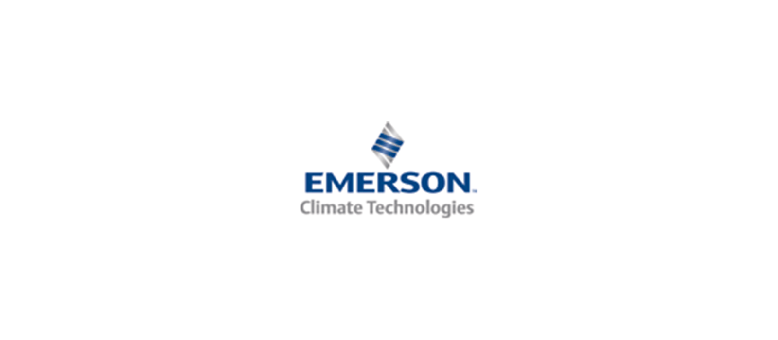 Le logo d'Emerson Climate Technologies est sur fond blanc.