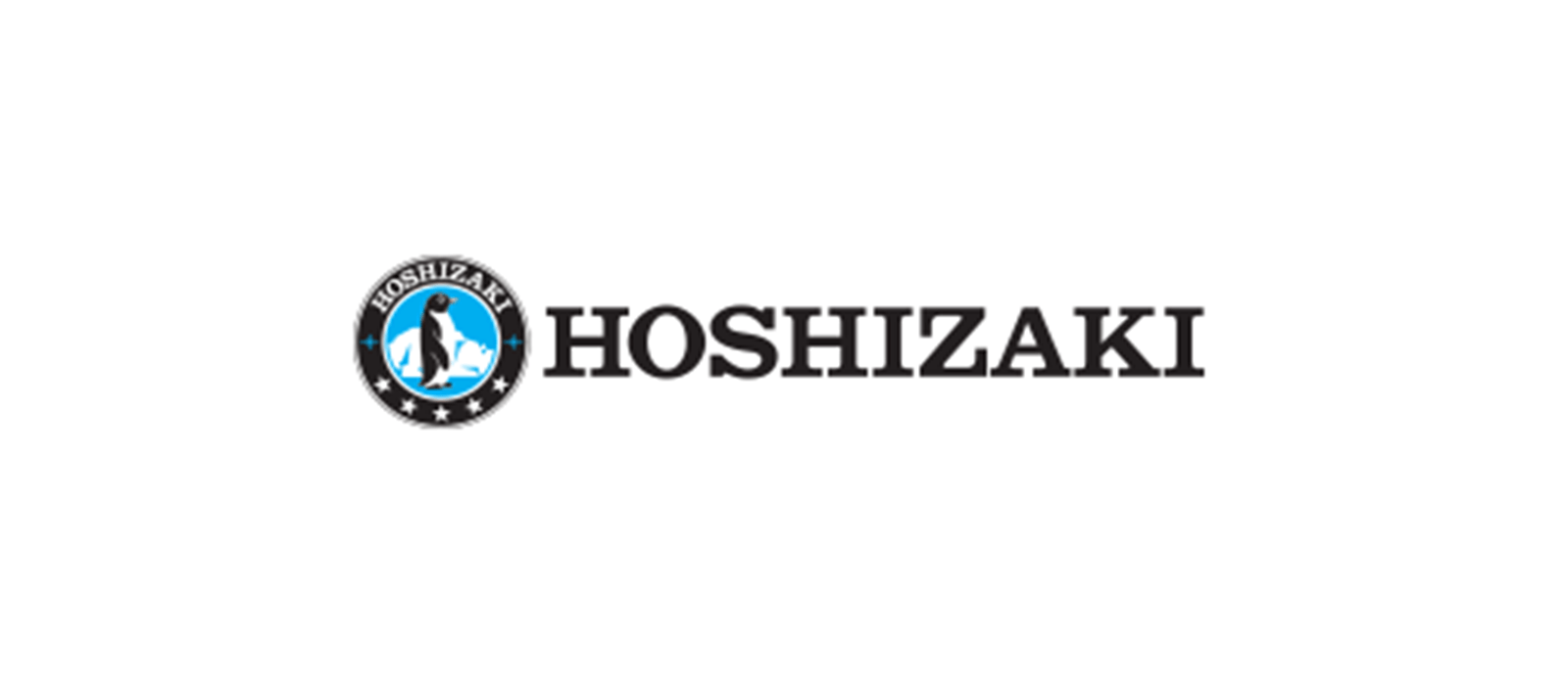 Le logo de hoshizaki est sur fond blanc.