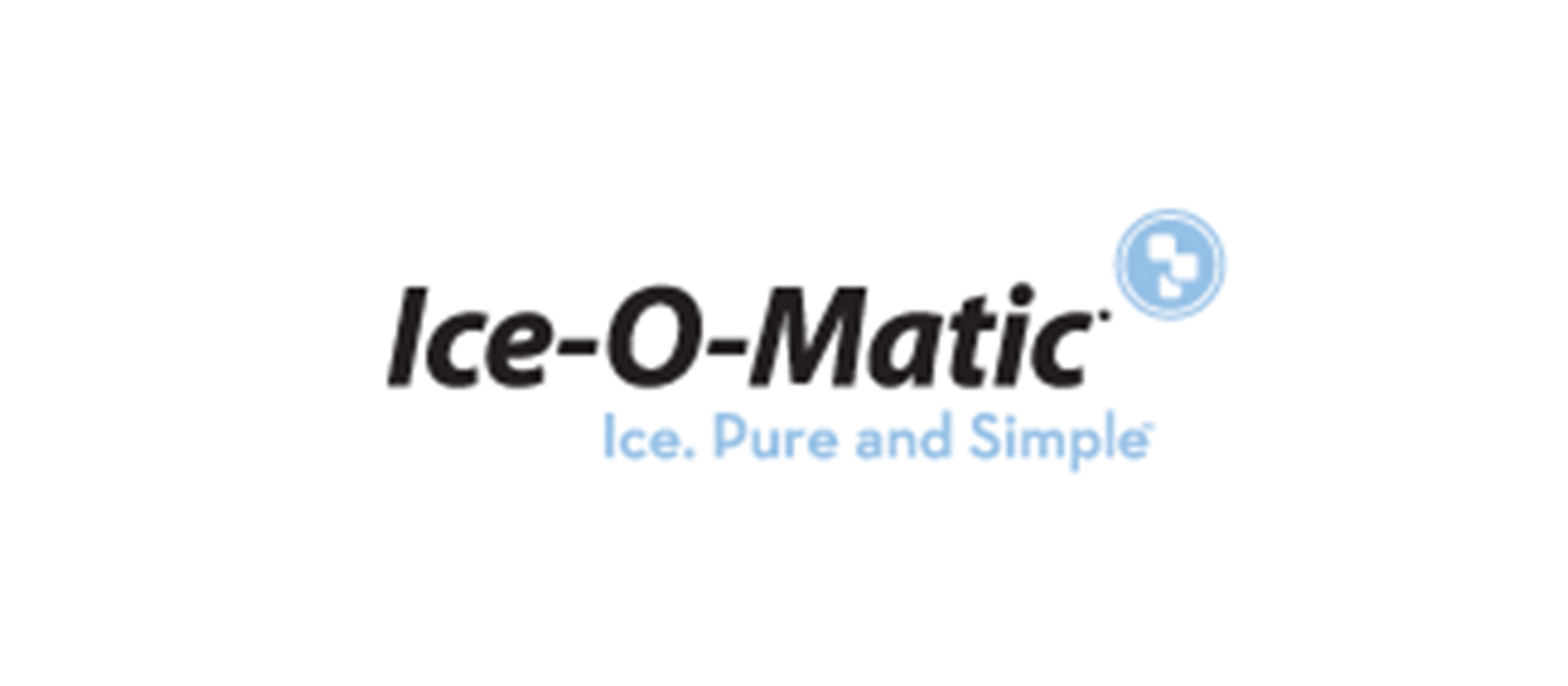 Le logo de ice-o-matic ice pur et simple