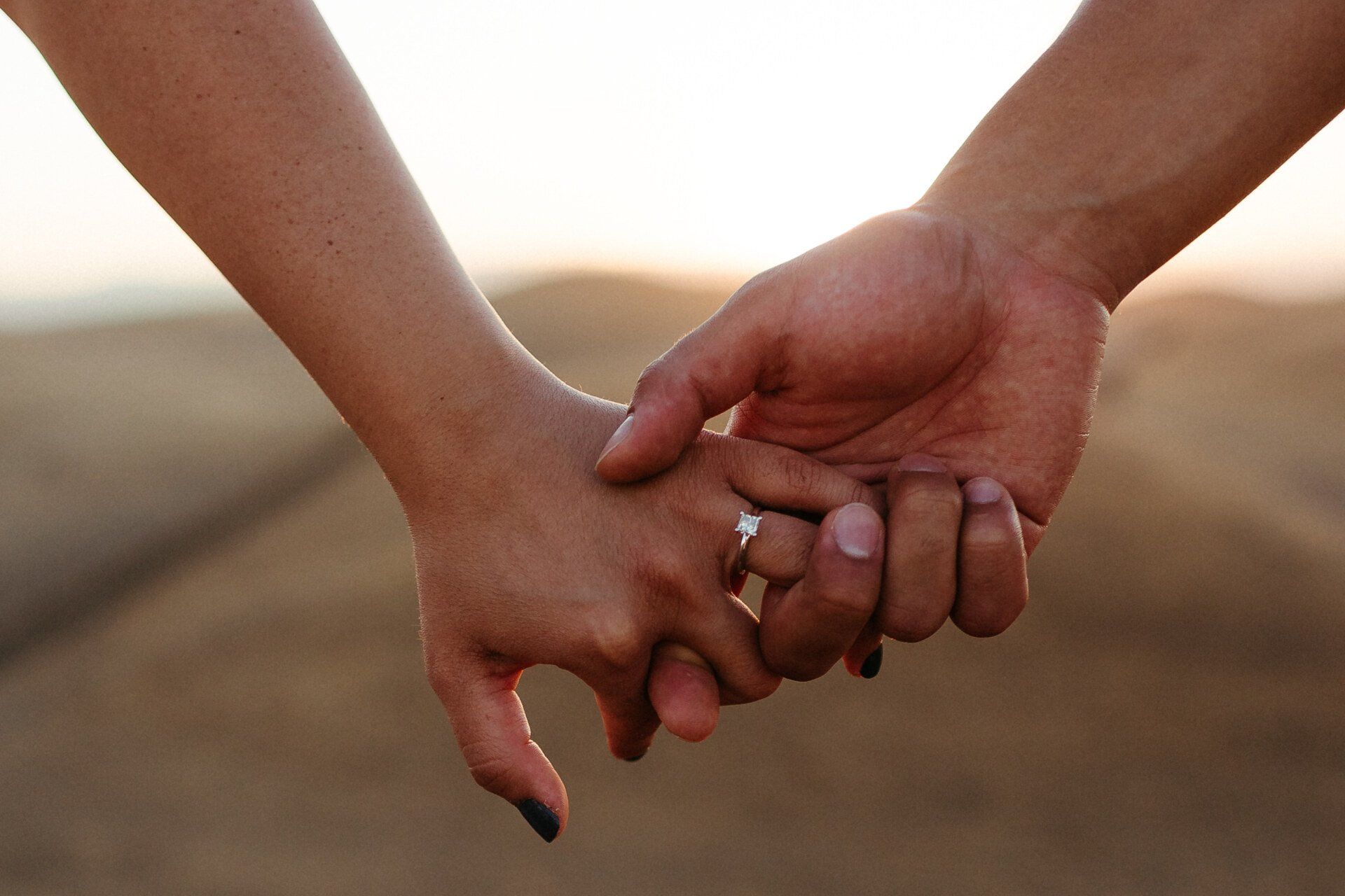 Holding hands