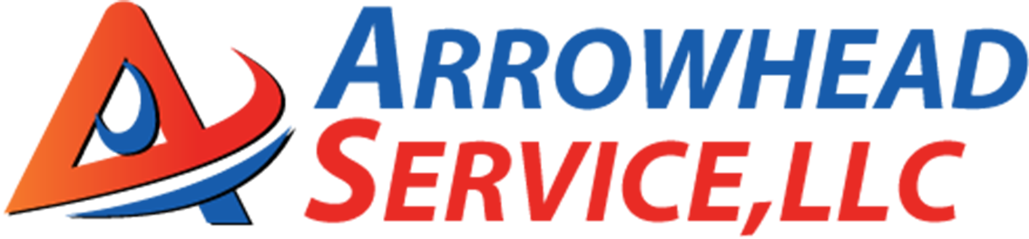 Arrowhead Service, LLC logo in blue and orange with a stylized arrow icon