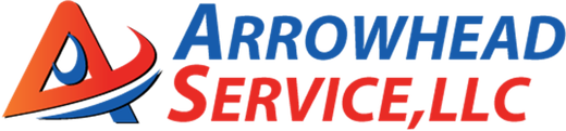 Arrowhead Service, LLC logo in red and blue with a stylized arrowhead icon.