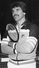 Tennis Player Preparing To Serve The Ball At Tennis Court