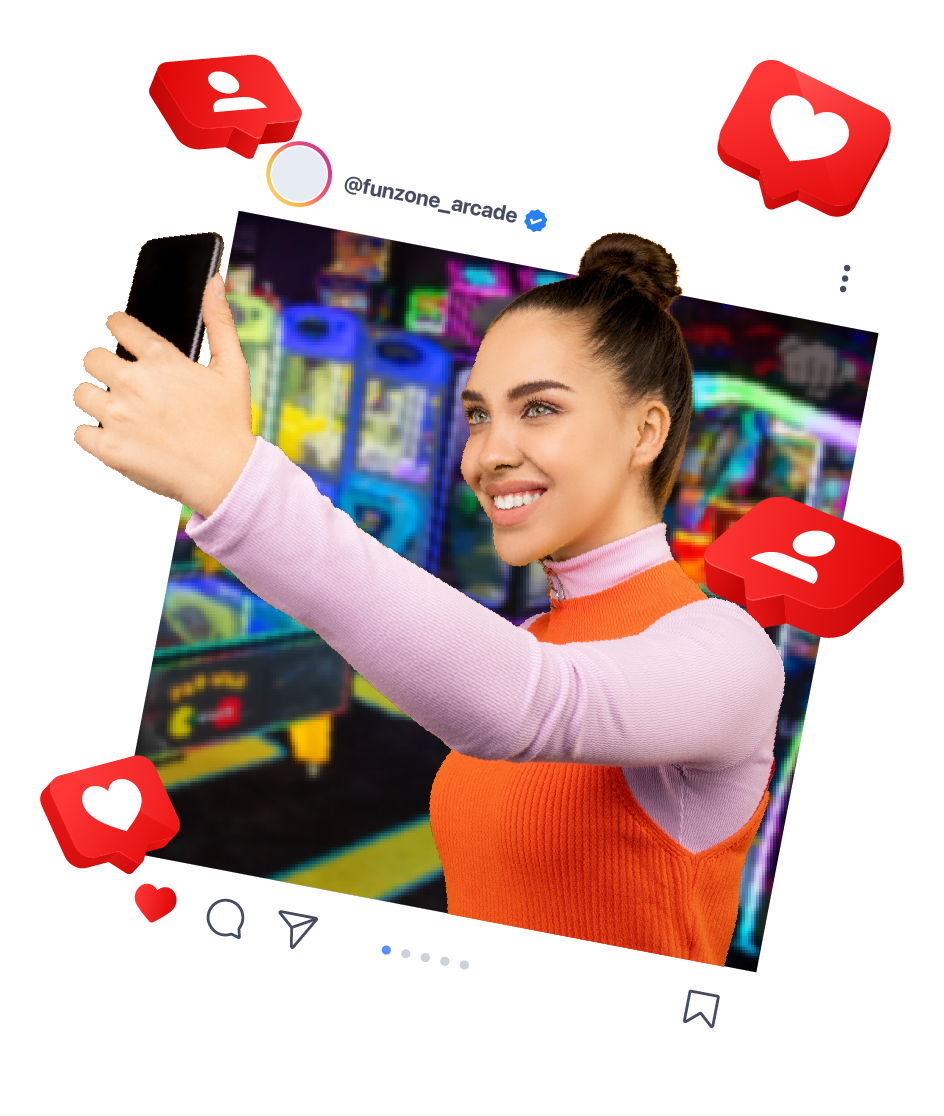 influencer promoting