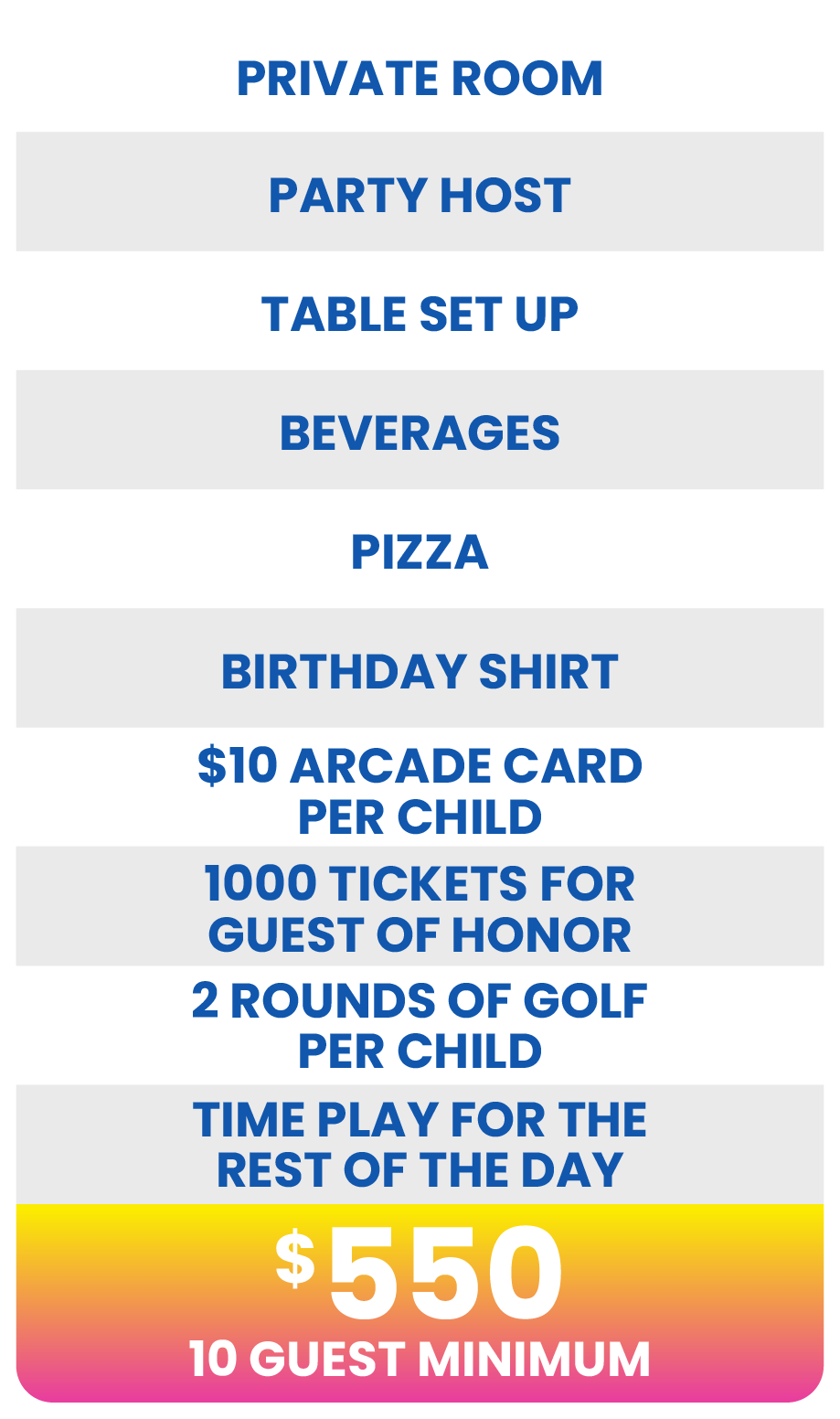 let's glow party package reno