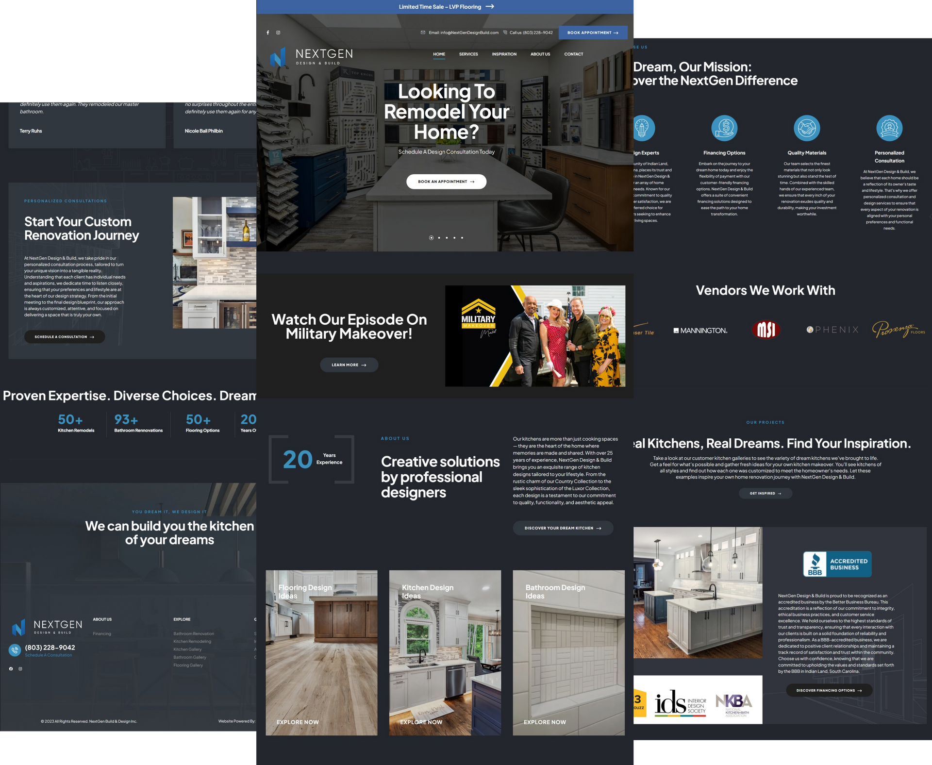 Website for home re-modeler 