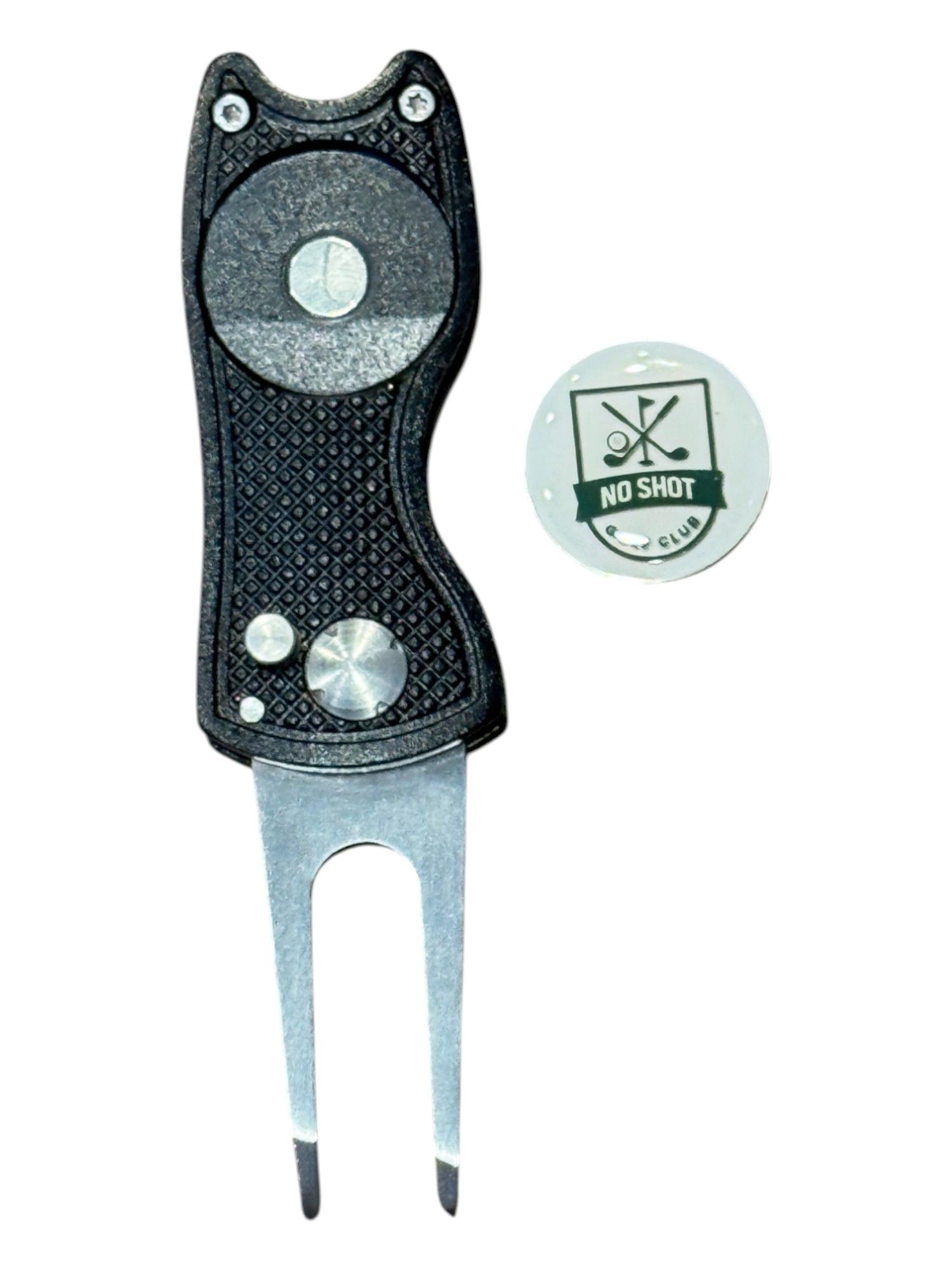 Divot Tool with Magnetic Ball Marker & Club Holder