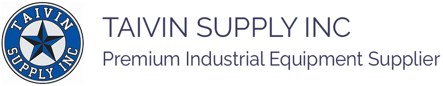 Logo for Taivin Supply Inc., a premium industrial equipment supplier. A blue circle with text and a star.