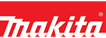 Makita logo in white text on a red background.