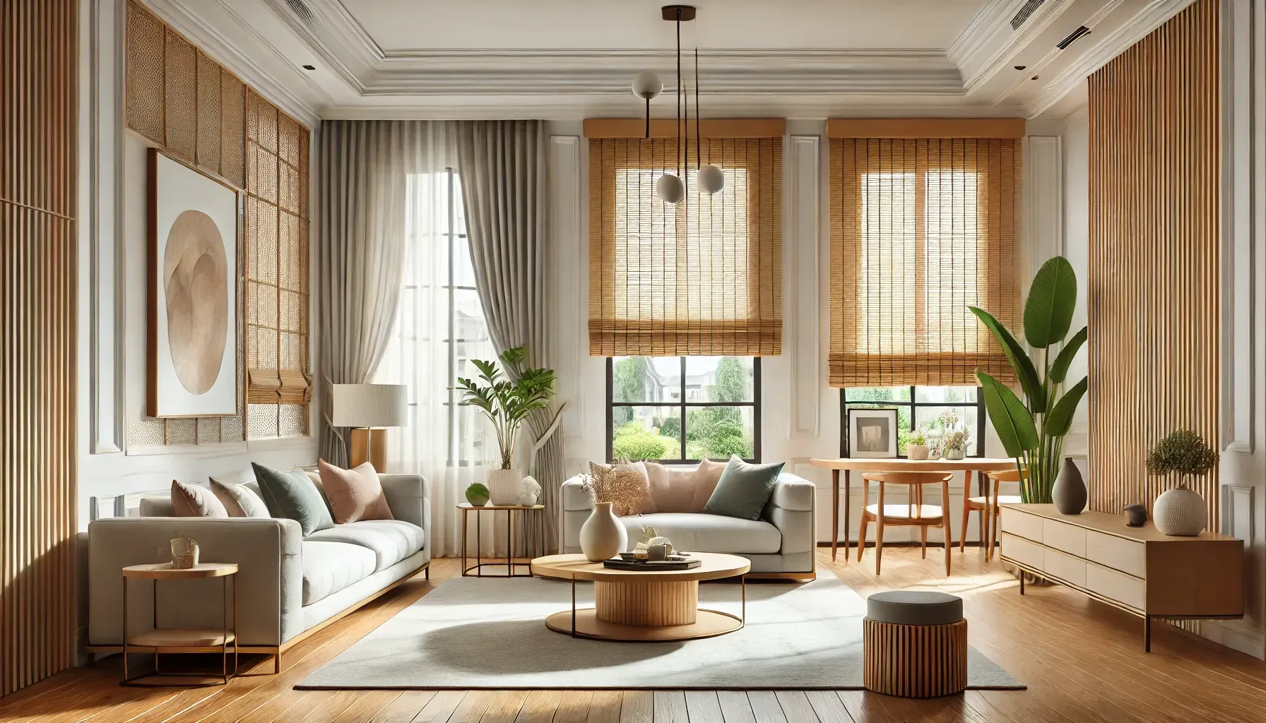Decorative Blinds for a Well-Lit Space