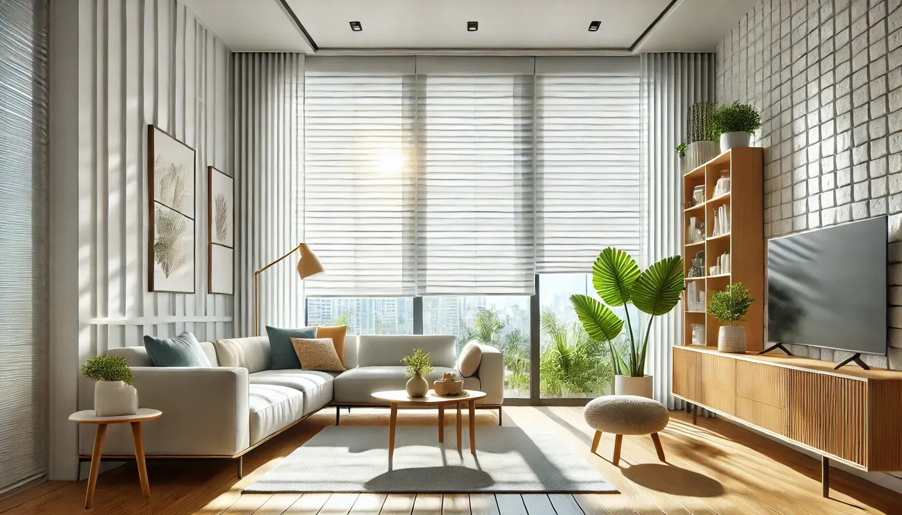 Light-Filtering Blinds for Bright Rooms