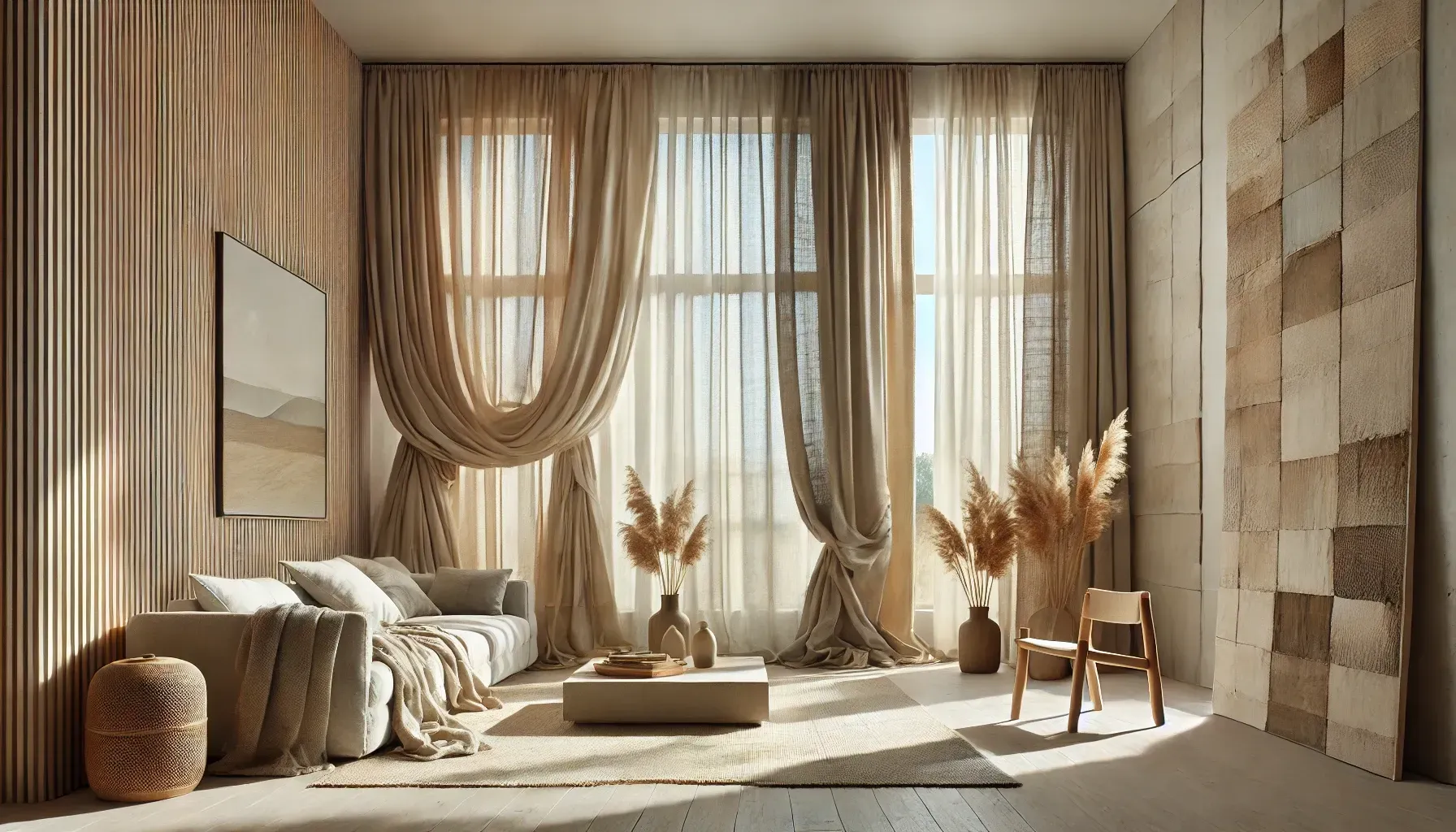 Multi-Layered Linen Drapes for a Natural Look