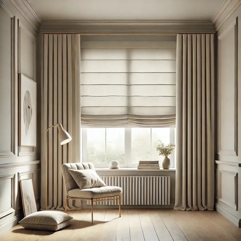 1. Roman Blinds: Elegant and Temporary Window Coverage