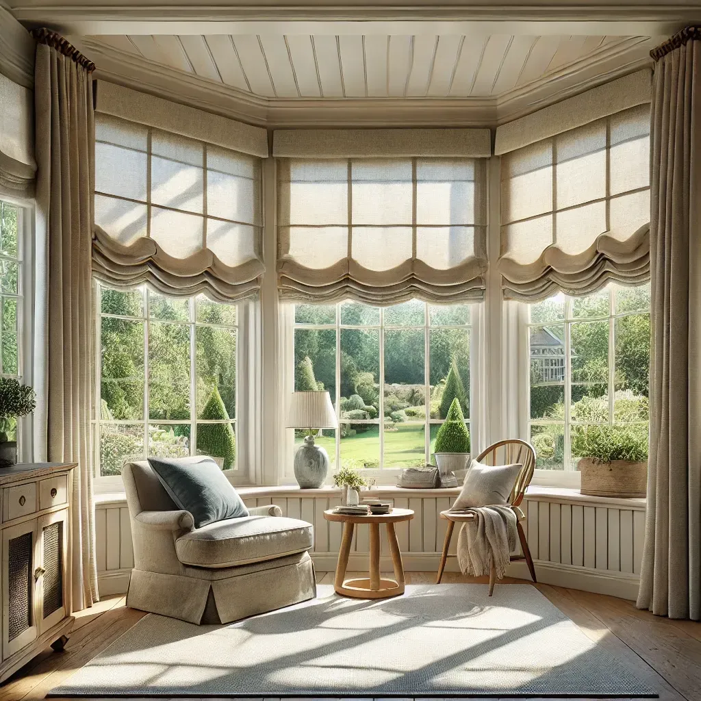 3. Roman Shades: A Blend of Elegance and Functionality