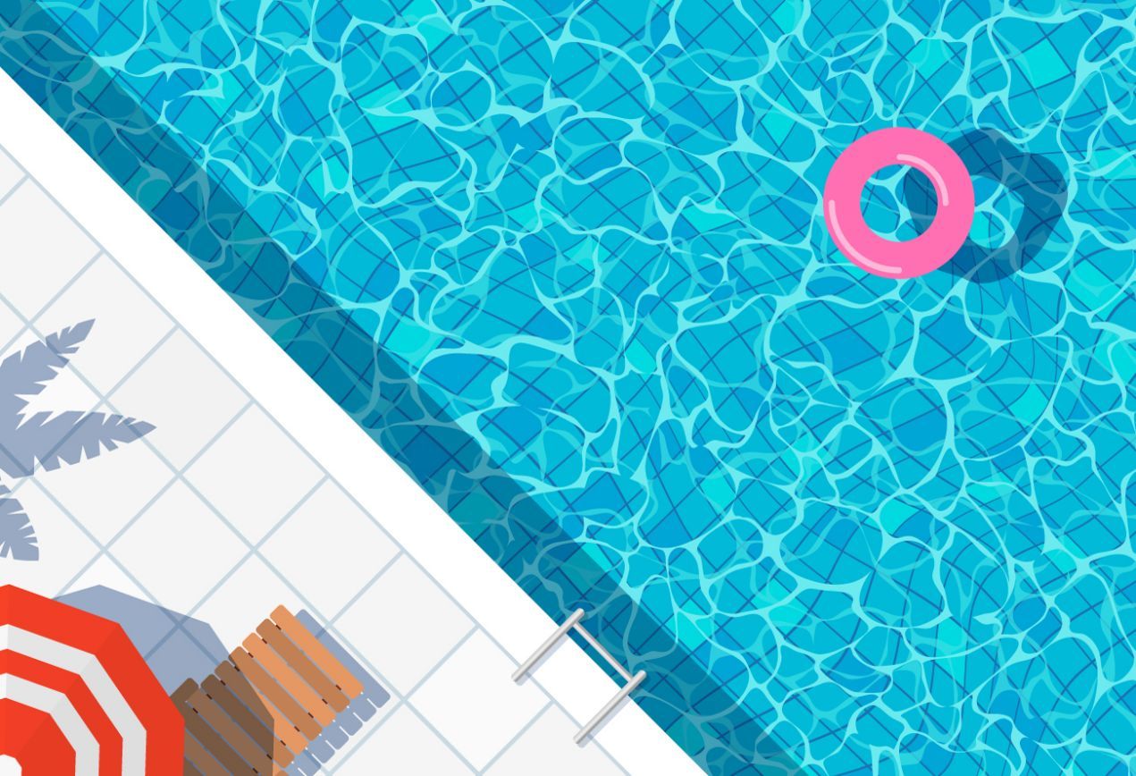 An Aerial View Of A Swimming Pool — Diverse Poolcare–Pool Fence Inspections & Compliance Certificates In West Wodonga, VIC