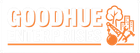 Goodhue Minerals logo with orange text and mineral/mining icons on white background