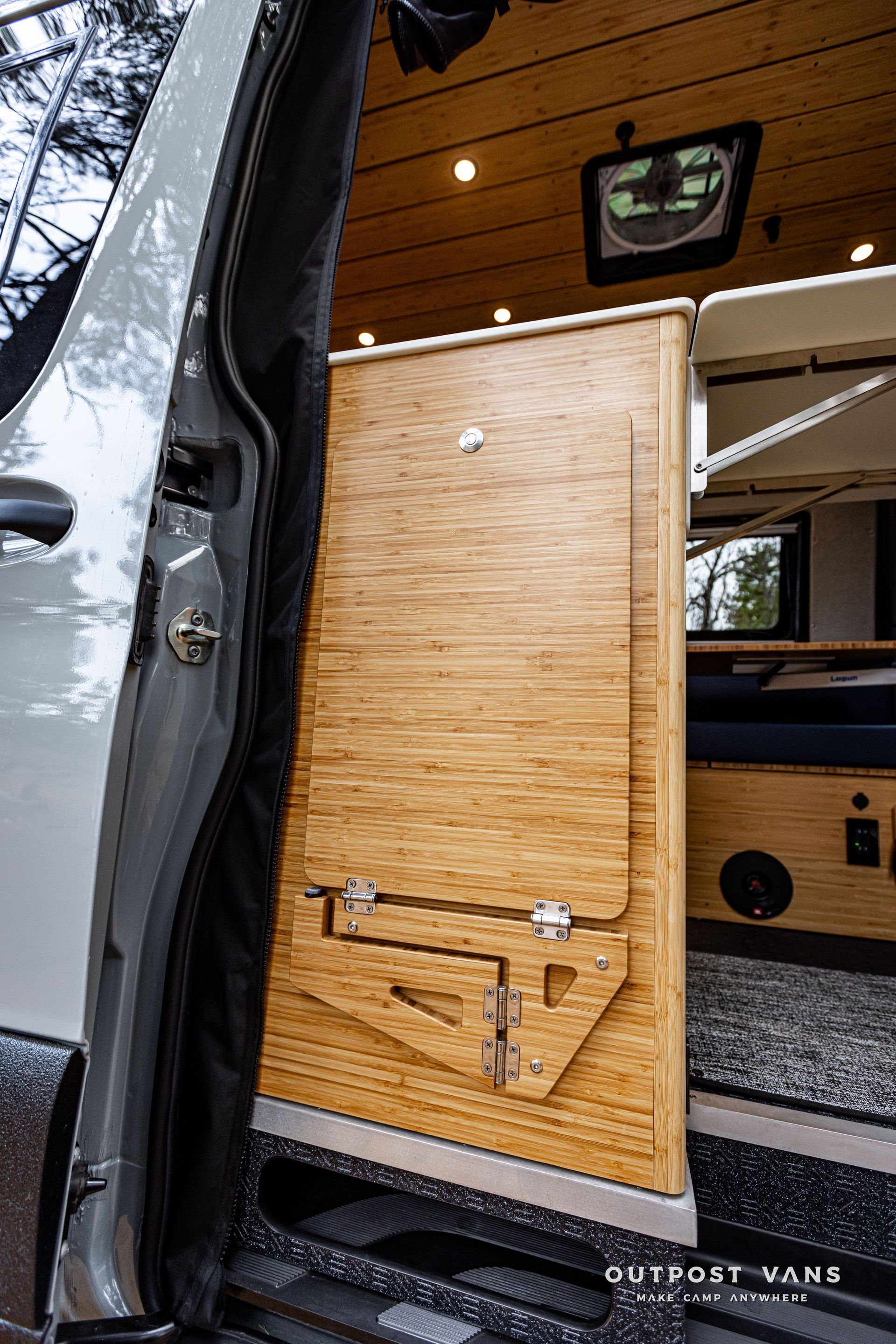 CAMPERVAN CUSTOM FLIP DOWN TABLE