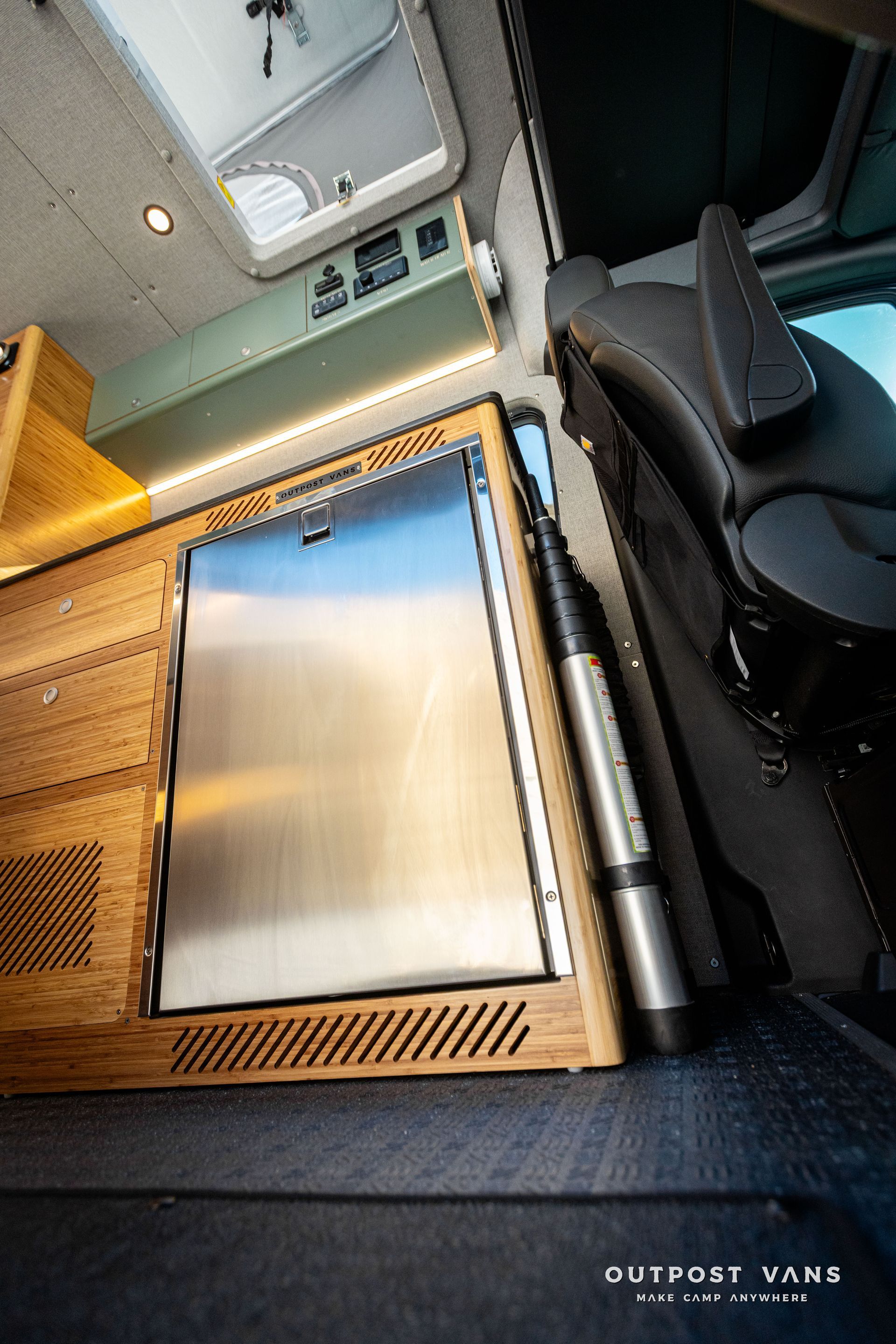 camper van isotherm cruise 130 stainless refrigerator