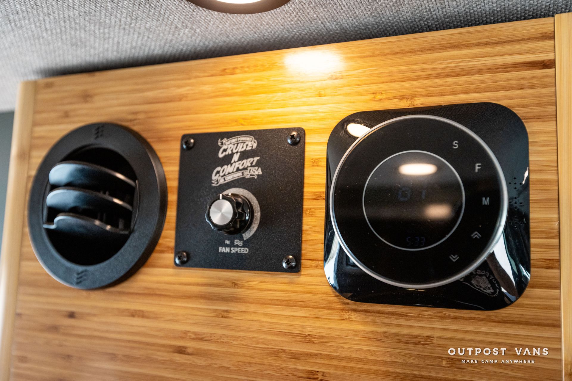 campervan bamboo cabinet with cruise and comfort air conditioner