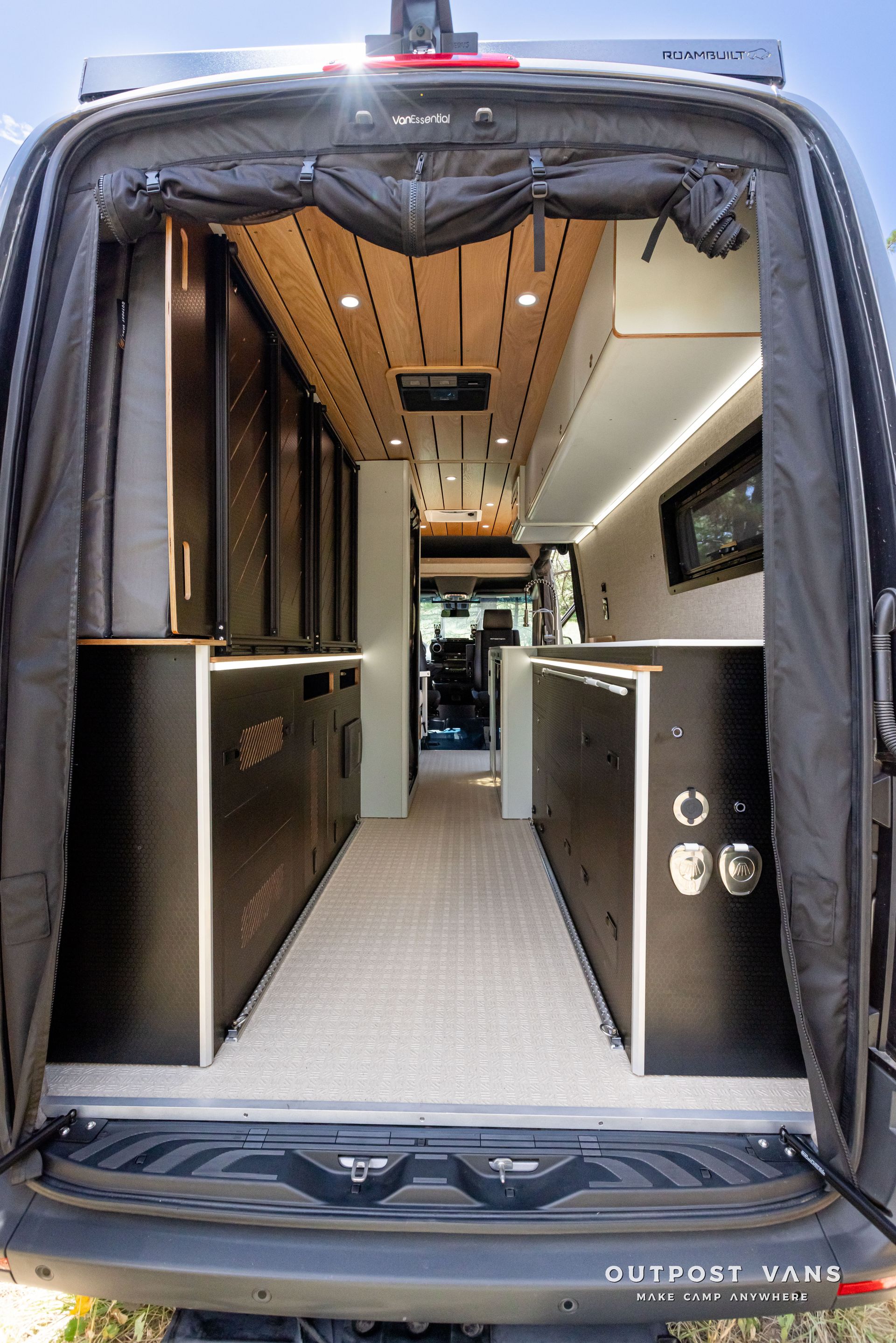 murphy bed system. Outpost vans Sprinter 170 AWD.