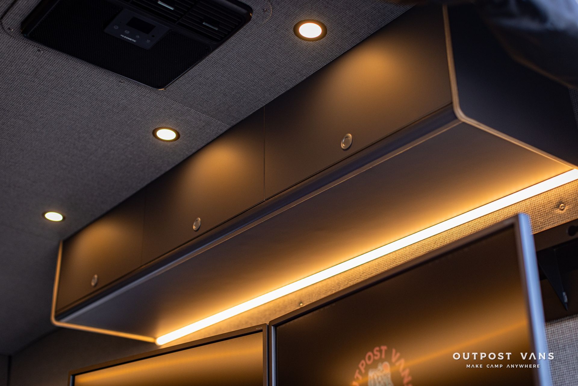 a ceiling with a lot of lights on it