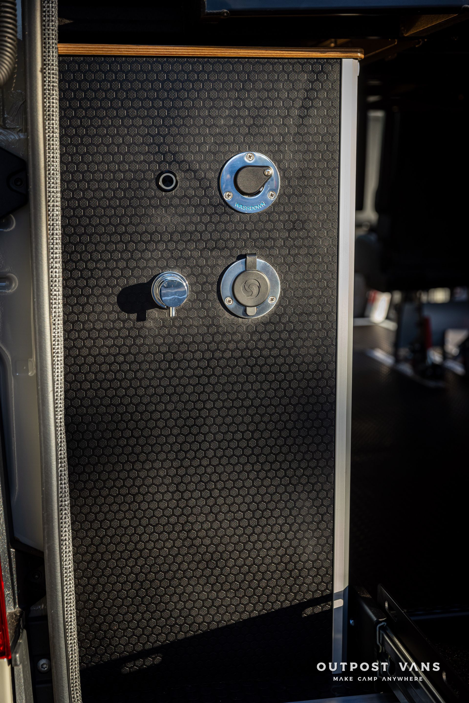 a close up of a black box with buttons on it .