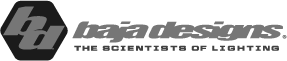 a logo for baja designs the scientists of lighting