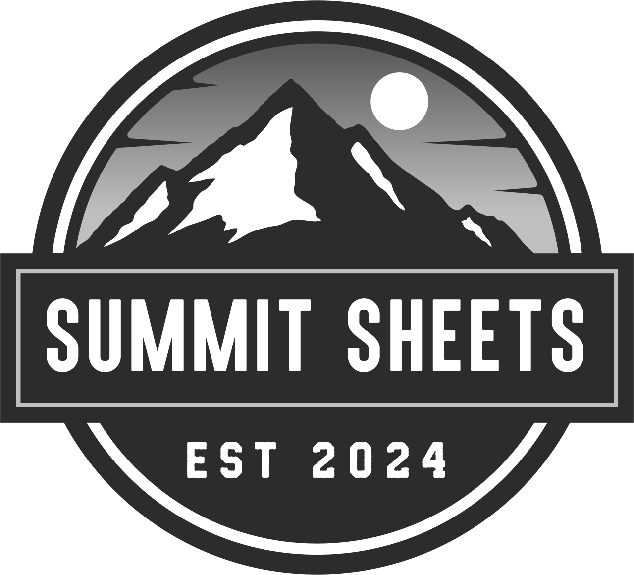 A black and white logo for summit sheets