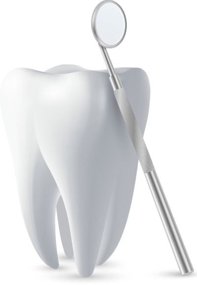 inspecting a tooth