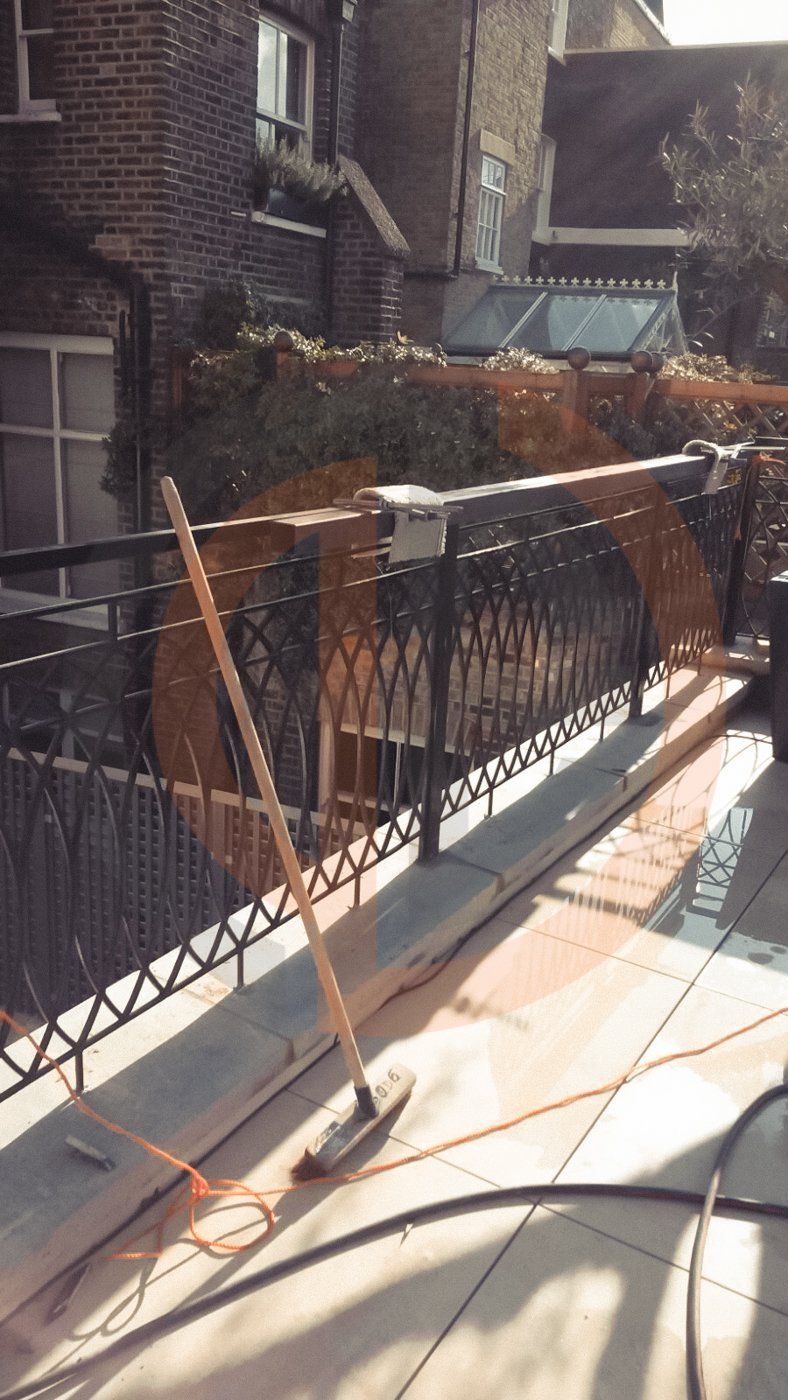Cast iron stair balustrade St James Park