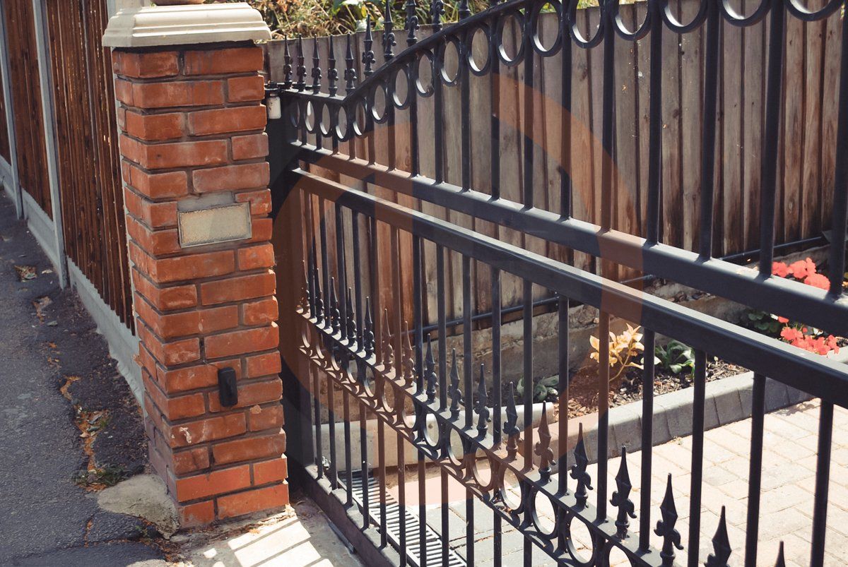 Electric Slidings gate, front railings _ pedestrian gate, Walthamstow