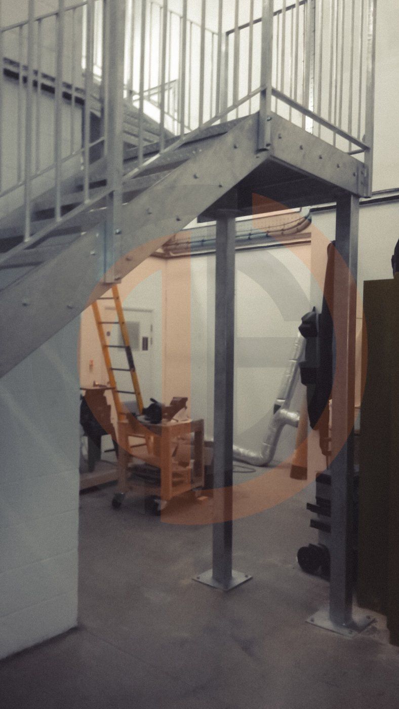 INTERNAL GALVAINSED STAIRS WARNER BROS STUDIOS WATFORD